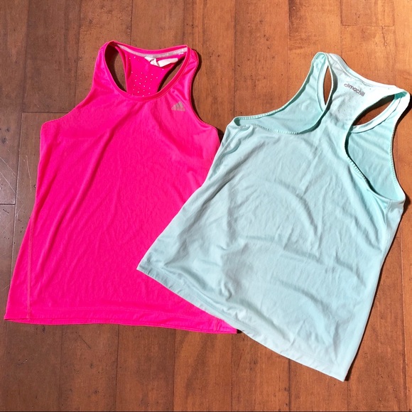 adidas Tops - Adidas Climachill Racer-Back Tank Tops TWO 4 ONE